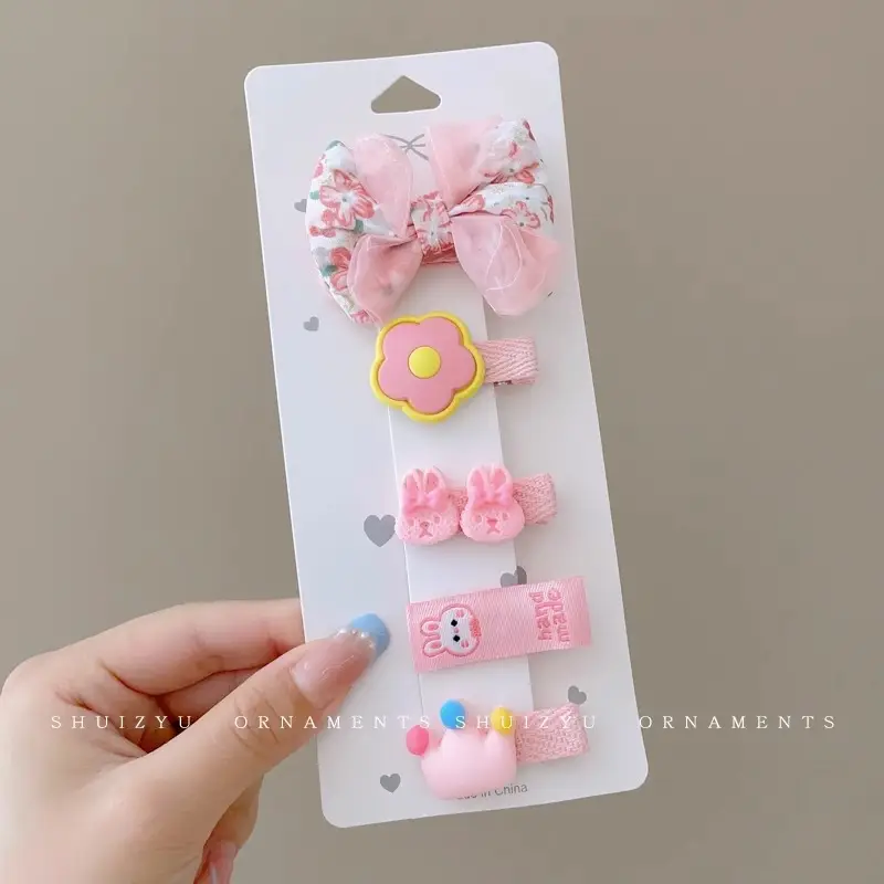 Cute Faux Fur Hair Clips for Girls Baby Bangs Clip - Image 38