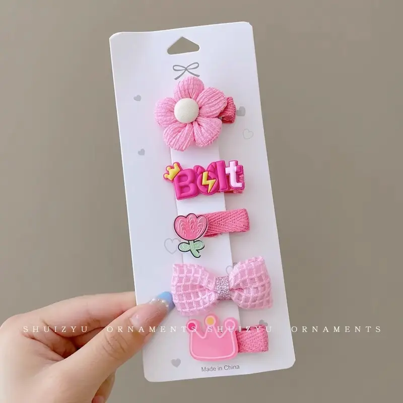 Cute Faux Fur Hair Clips for Girls Baby Bangs Clip - Image 39