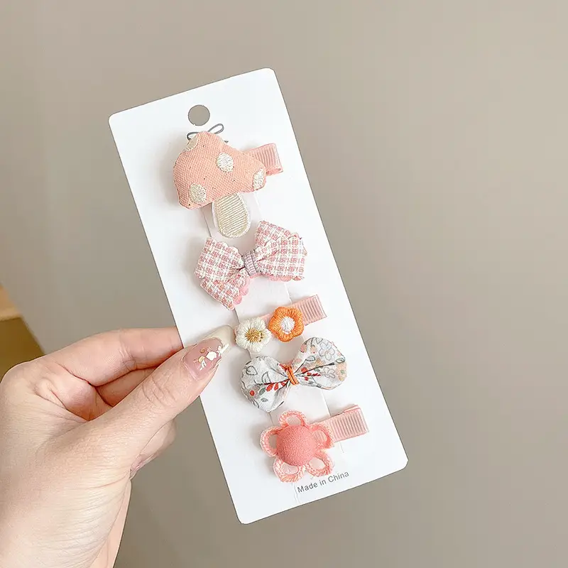 Cute Faux Fur Hair Clips for Girls Baby Bangs Clip - Image 5