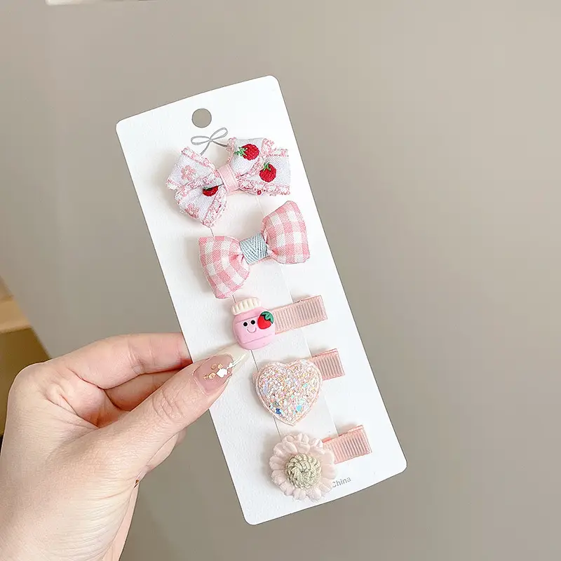 Cute Faux Fur Hair Clips for Girls Baby Bangs Clip - Image 6
