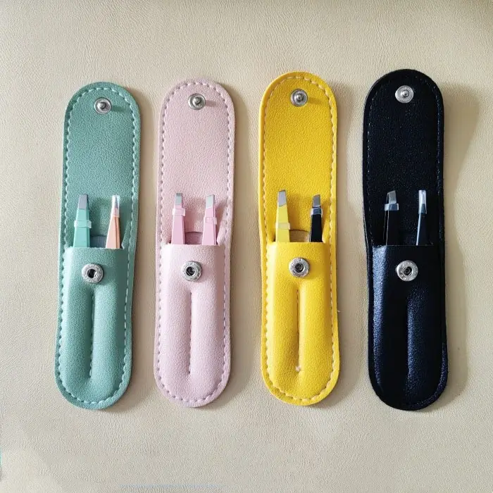 Stainless Steel Eyebrow Clip Tool Set Yellow — feature 2