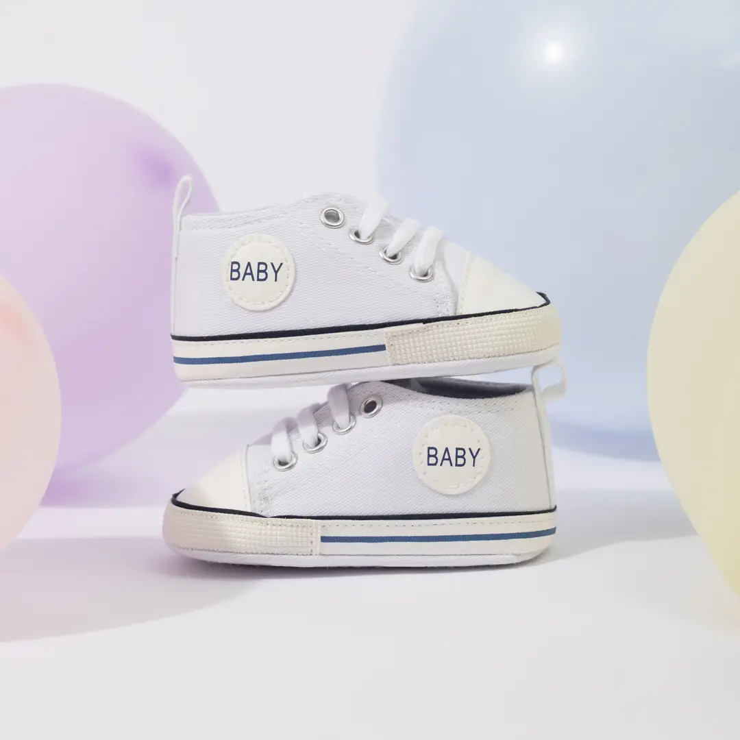Spring and autumn baby canvas shoes side baby shoes casual non-slip soft bottom toddler shoes baby shoes — feature 12