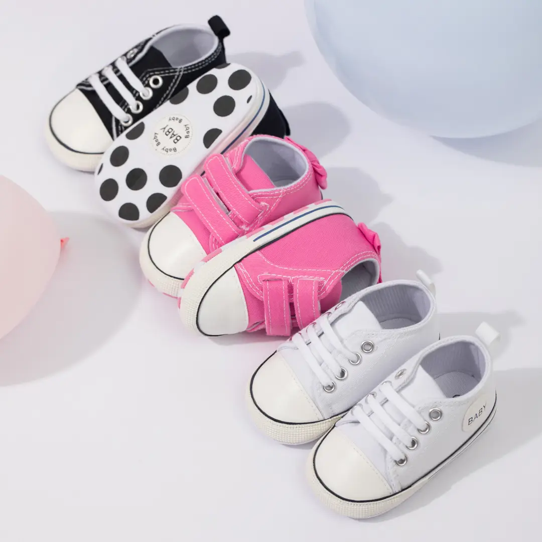 Spring and autumn baby canvas shoes side baby shoes casual non-slip soft bottom toddler shoes baby shoes — feature 5