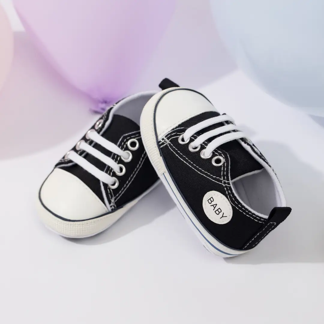 Spring and autumn baby canvas shoes side baby shoes casual non-slip soft bottom toddler shoes baby shoes — feature 6