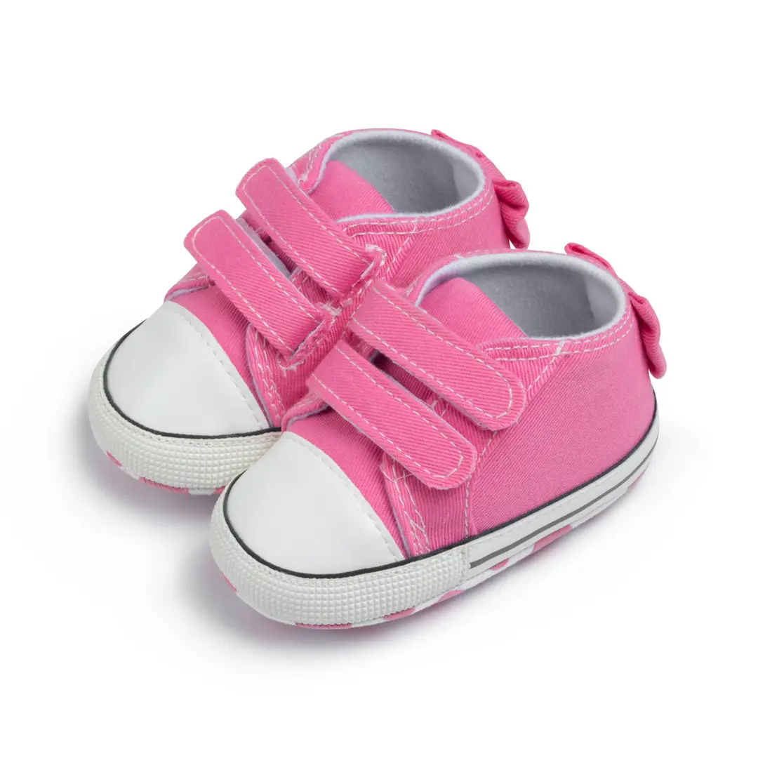 Spring and autumn baby canvas shoes side baby shoes casual non-slip soft bottom toddler shoes baby shoes