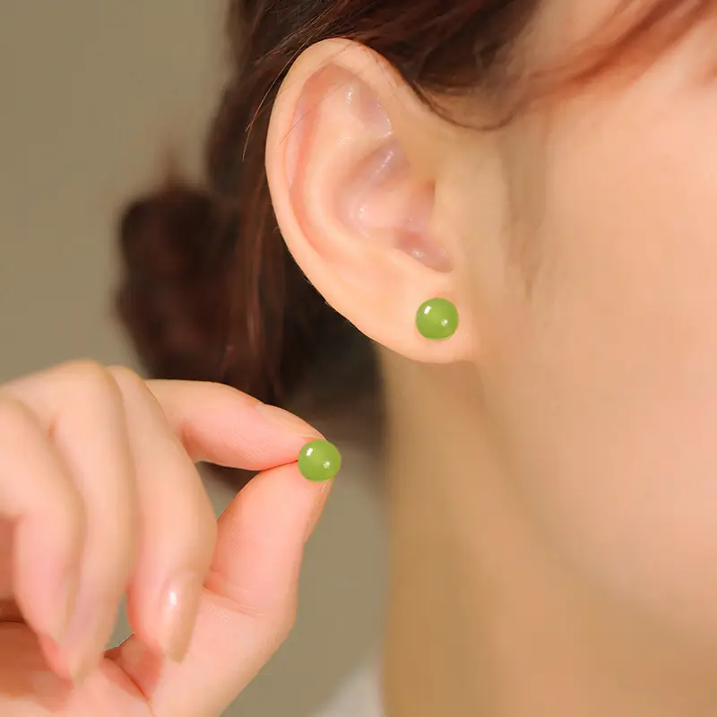 S925 Sterling Silver Natural Agate Earrings for Women - Image 13