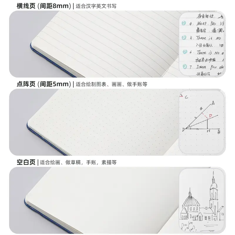 Blue A5 Notebook with Hard Strap & Enterprise Print - Image 40