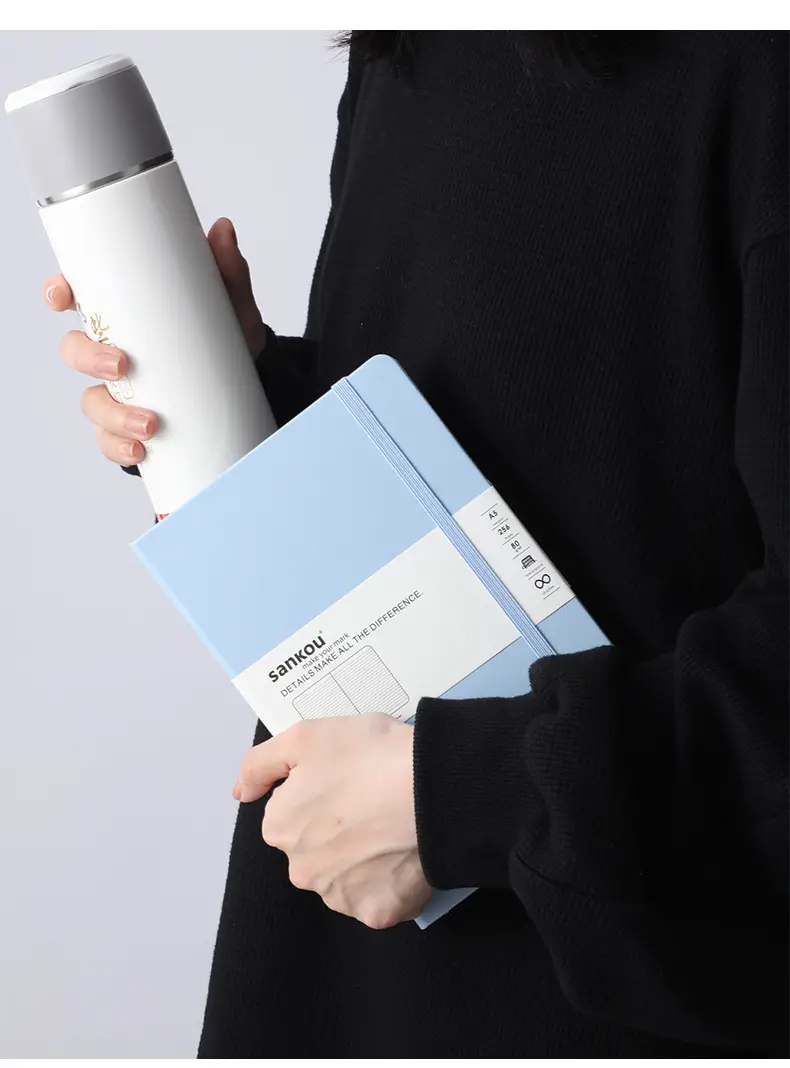 Blue A5 Notebook with Hard Strap & Enterprise Print — feature 21