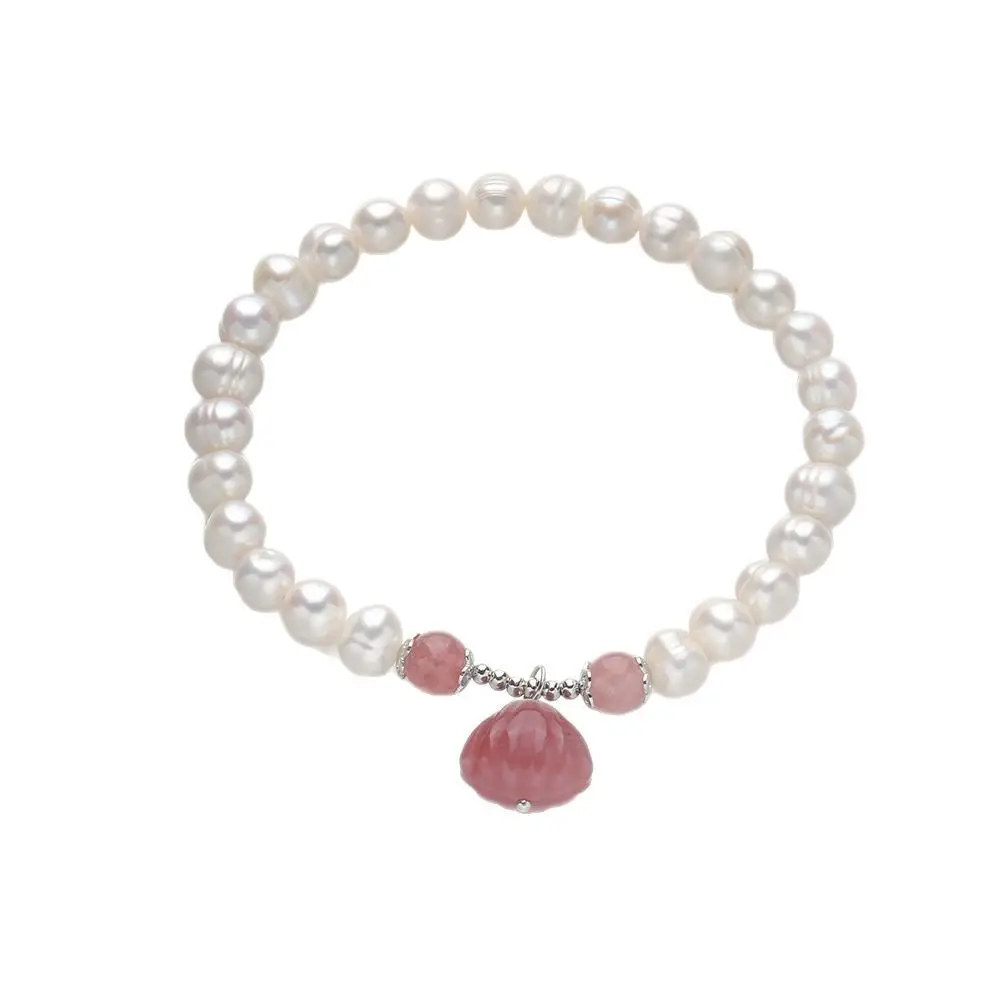 S925 Pearl Bracelet for Women Silver Adjustable - Image 5