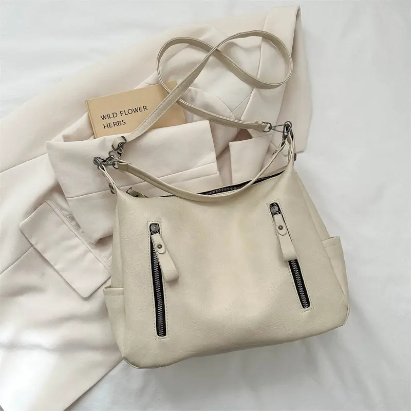 Black Retro Shoulder Bag Women 2023 Winter Tote - Image 2
