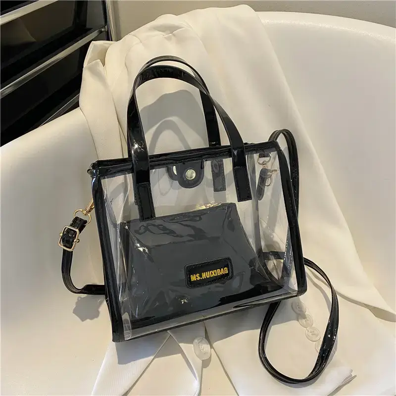 Transparent Jelly Shoulder Bag Pink 2023 - Image 5