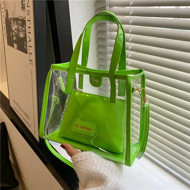 Transparent Jelly Shoulder Bag Pink 2023 - Image 7