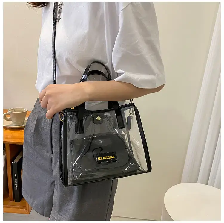 Transparent Jelly Shoulder Bag Pink 2023 — feature 10