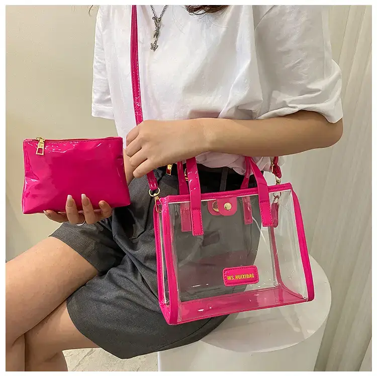 Transparent Jelly Shoulder Bag Pink 2023 — feature 14