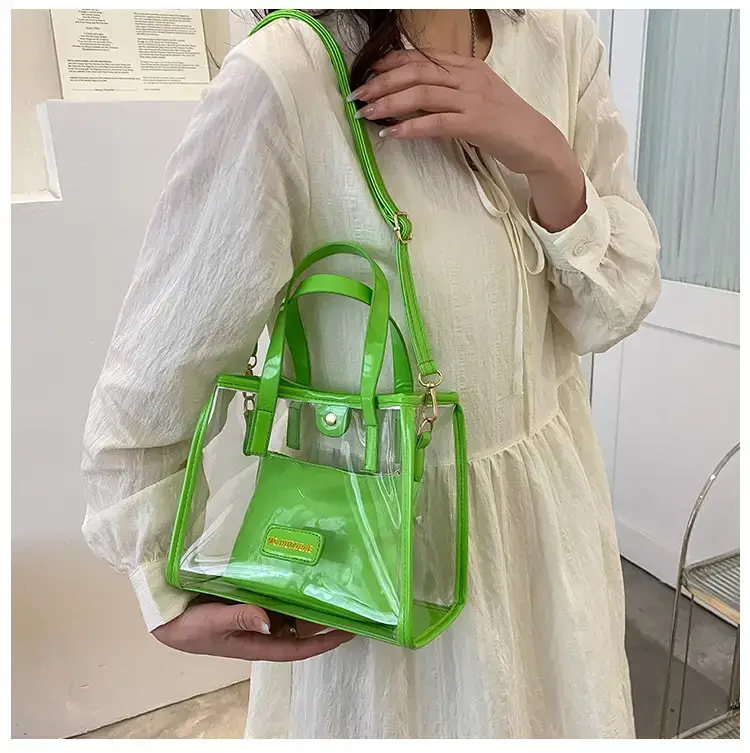 Transparent Jelly Shoulder Bag Pink 2023 — feature 16