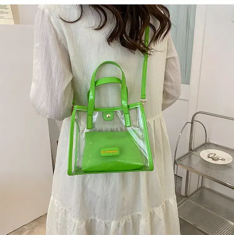 Transparent Jelly Shoulder Bag Pink 2023 — feature 17
