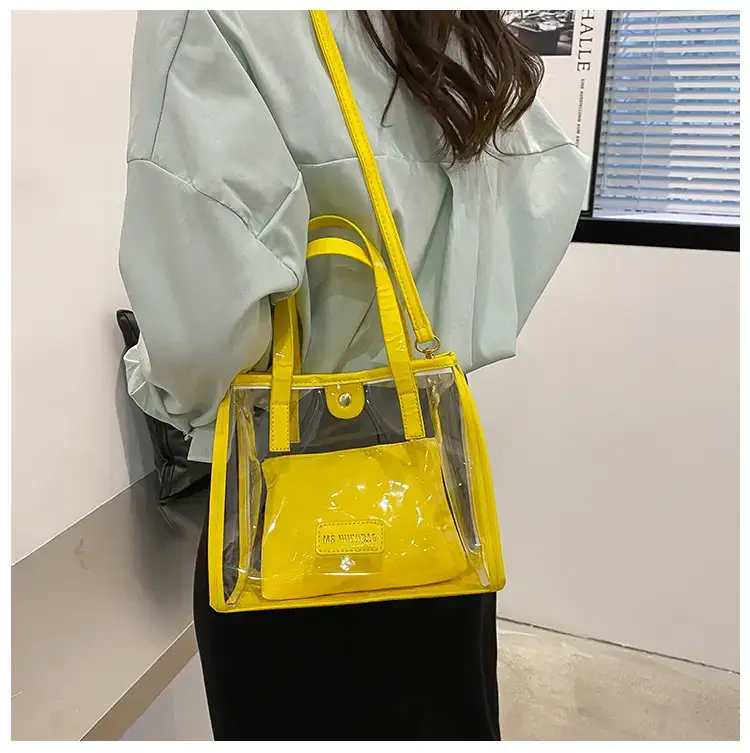 Transparent Jelly Shoulder Bag Pink 2023 — feature 18