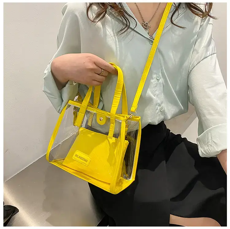 Transparent Jelly Shoulder Bag Pink 2023 — feature 19