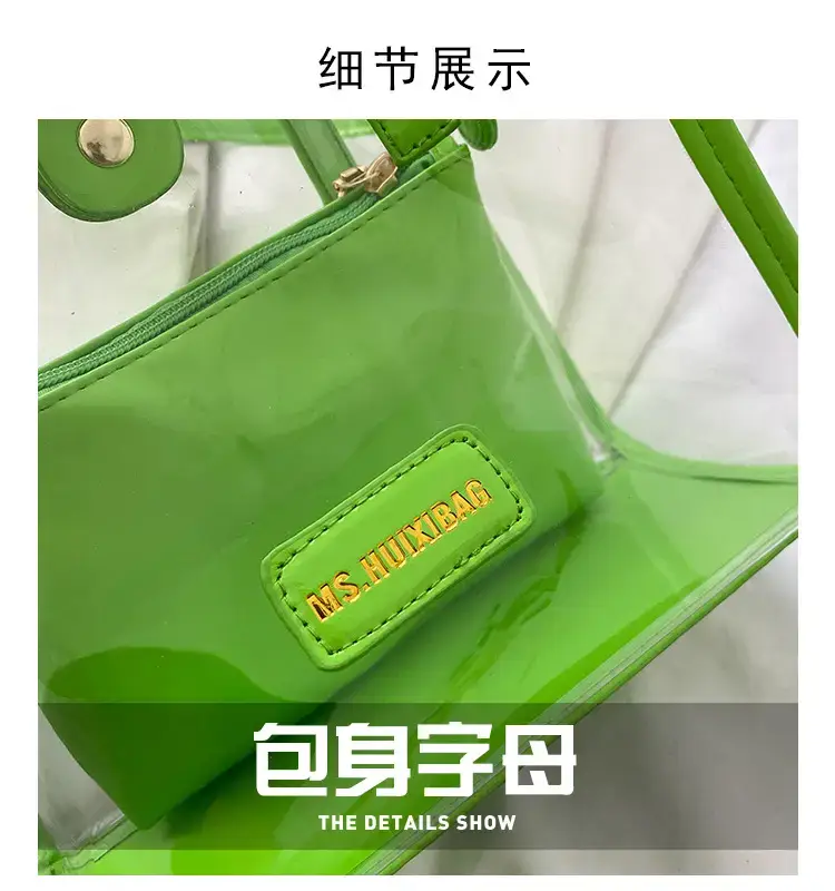 Transparent Jelly Shoulder Bag Pink 2023 — feature 2