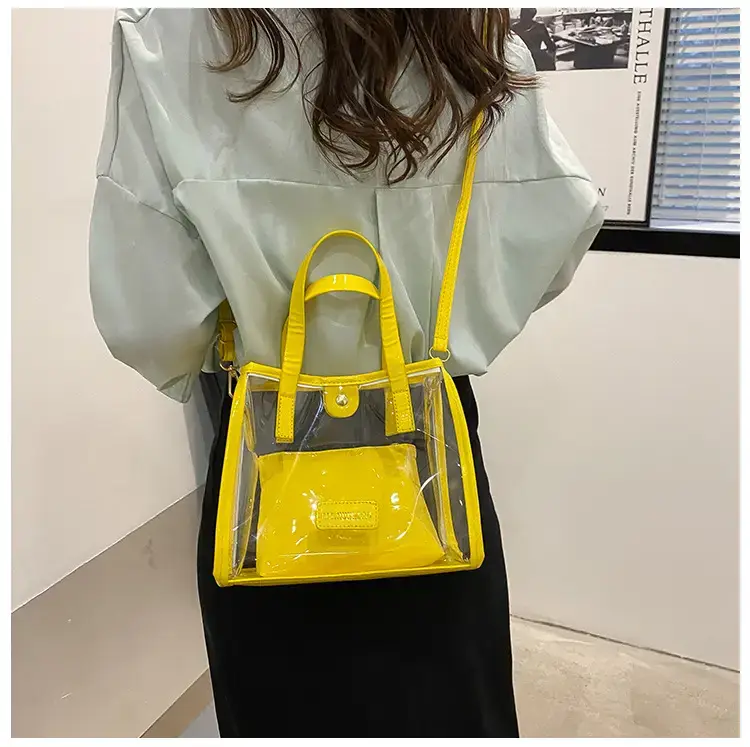 Transparent Jelly Shoulder Bag Pink 2023 — feature 20