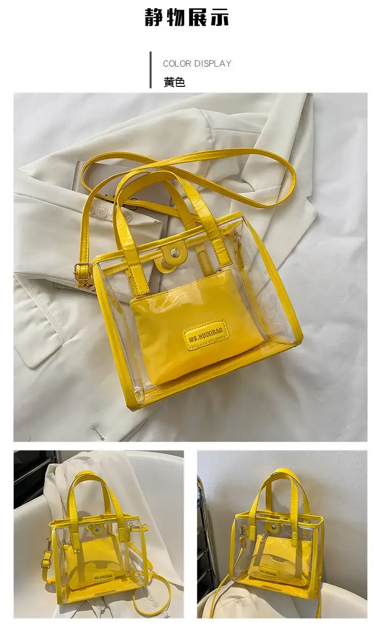 Transparent Jelly Shoulder Bag Pink 2023 — feature 21