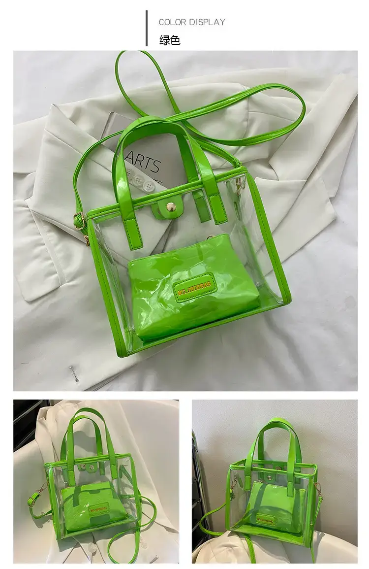 Transparent Jelly Shoulder Bag Pink 2023 — feature 23