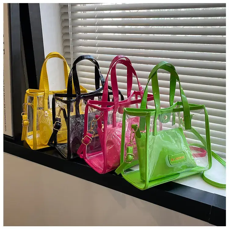 Transparent Jelly Shoulder Bag Pink 2023 — feature 25
