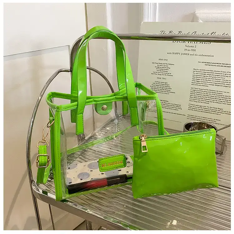Transparent Jelly Shoulder Bag Pink 2023 — feature 29