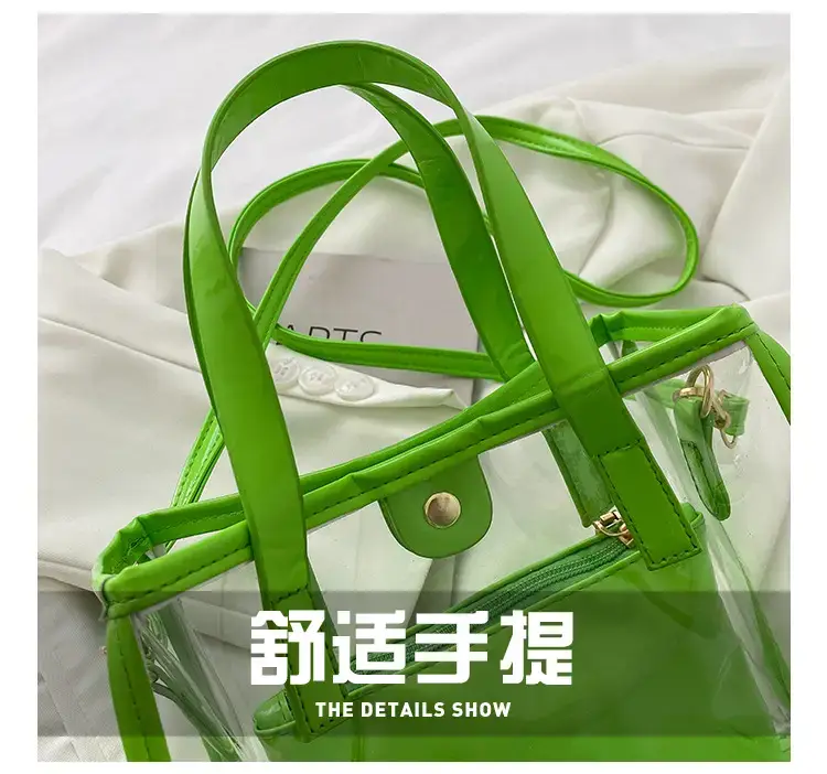 Transparent Jelly Shoulder Bag Pink 2023 — feature 3