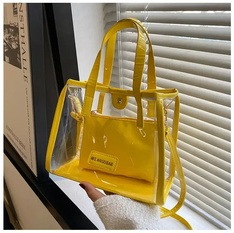 Transparent Jelly Shoulder Bag Pink 2023 — feature 31
