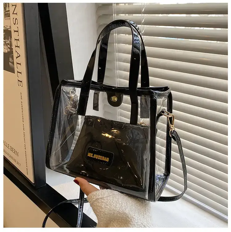 Transparent Jelly Shoulder Bag Pink 2023 — feature 32