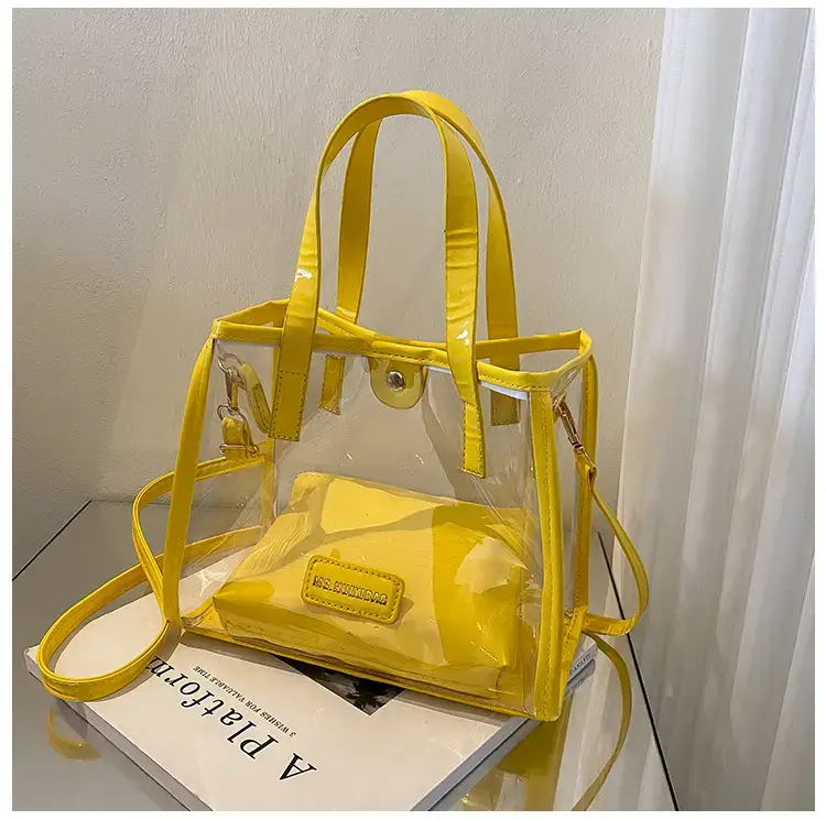 Transparent Jelly Shoulder Bag Pink 2023 — feature 34