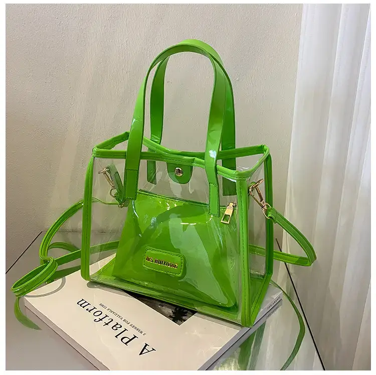 Transparent Jelly Shoulder Bag Pink 2023 — feature 36