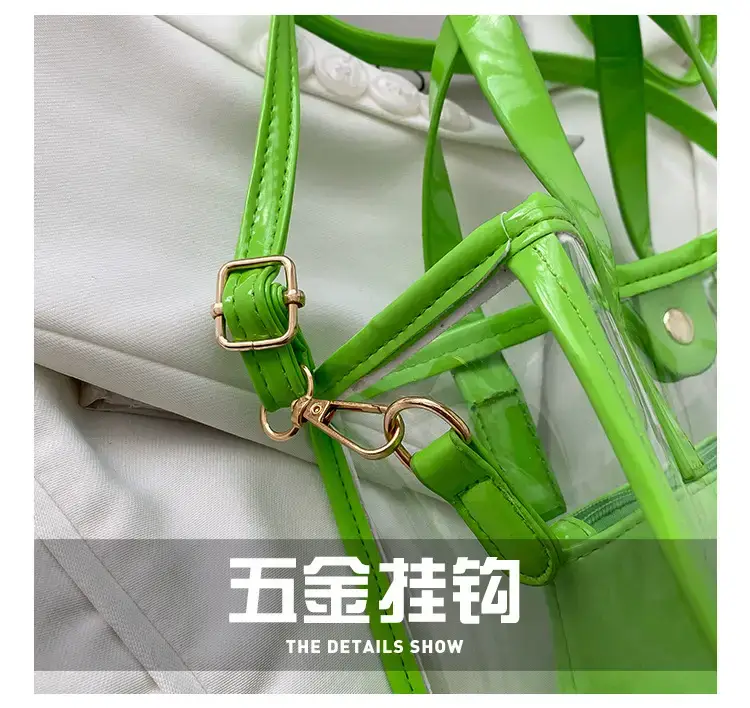 Transparent Jelly Shoulder Bag Pink 2023 — feature 4