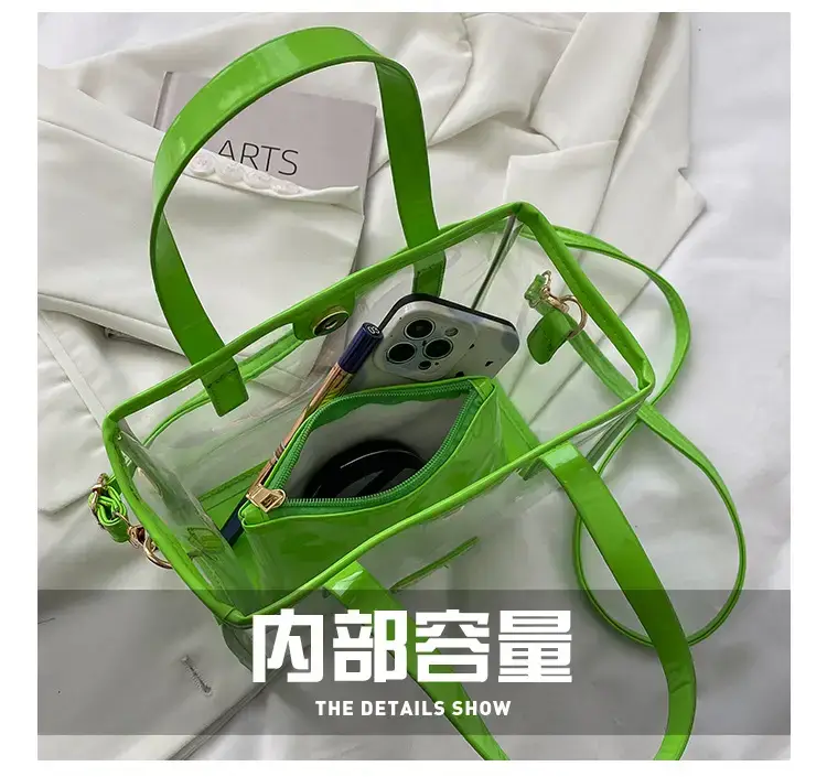 Transparent Jelly Shoulder Bag Pink 2023 — feature 6