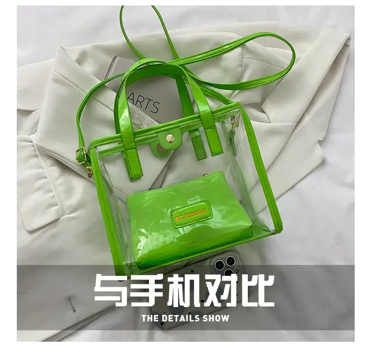 Transparent Jelly Shoulder Bag Pink 2023 — feature 7