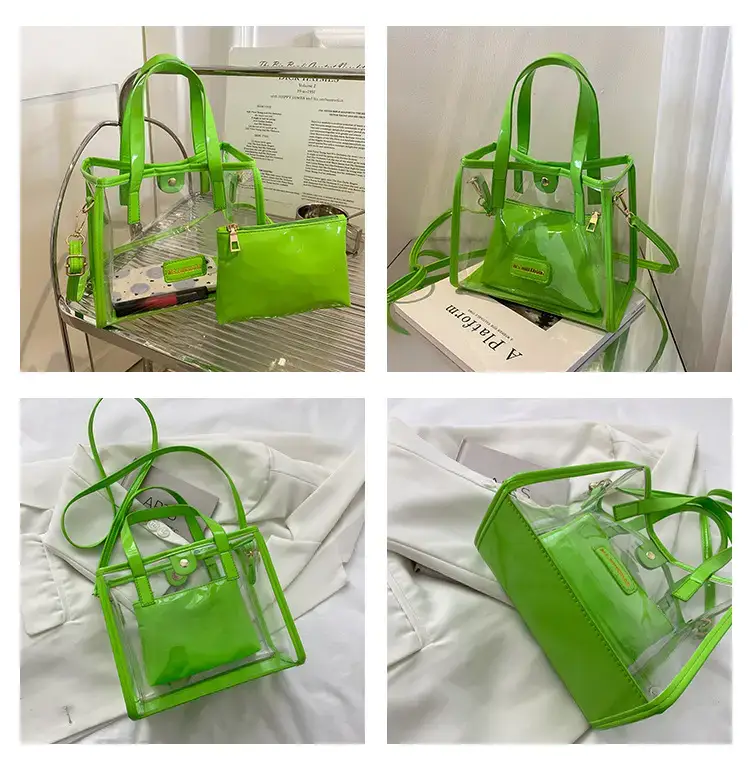 Transparent Jelly Shoulder Bag Pink 2023 — feature 8
