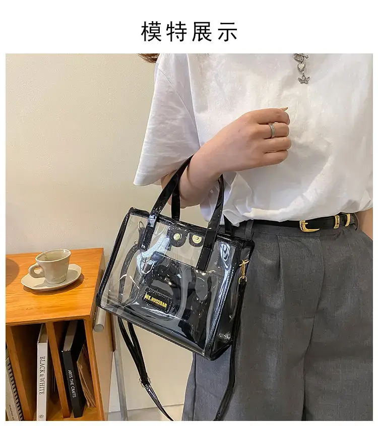 Transparent Jelly Shoulder Bag Pink 2023 — feature 9