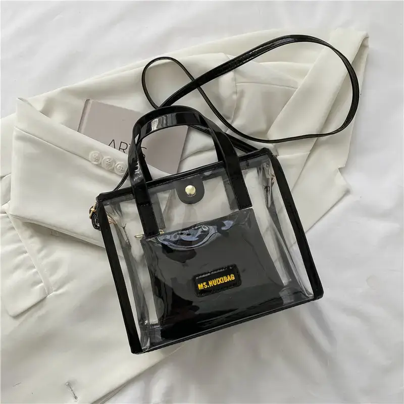 Transparent Jelly Shoulder Bag Pink 2023 - Image 4