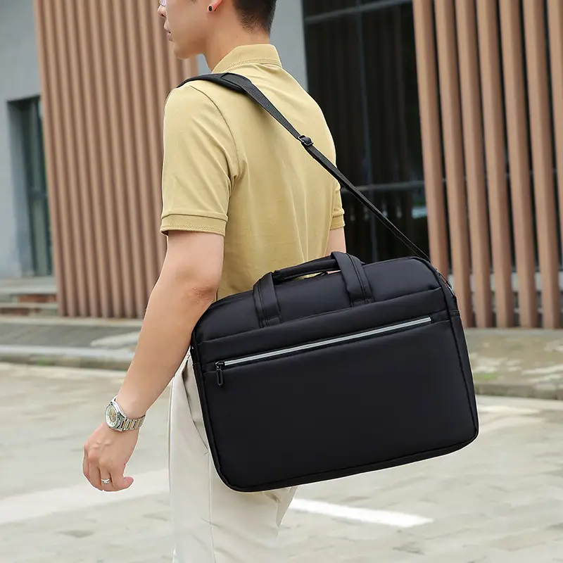 Black Factory Wholesale Business Laptop Bag Shoulder Commuter - Image 7