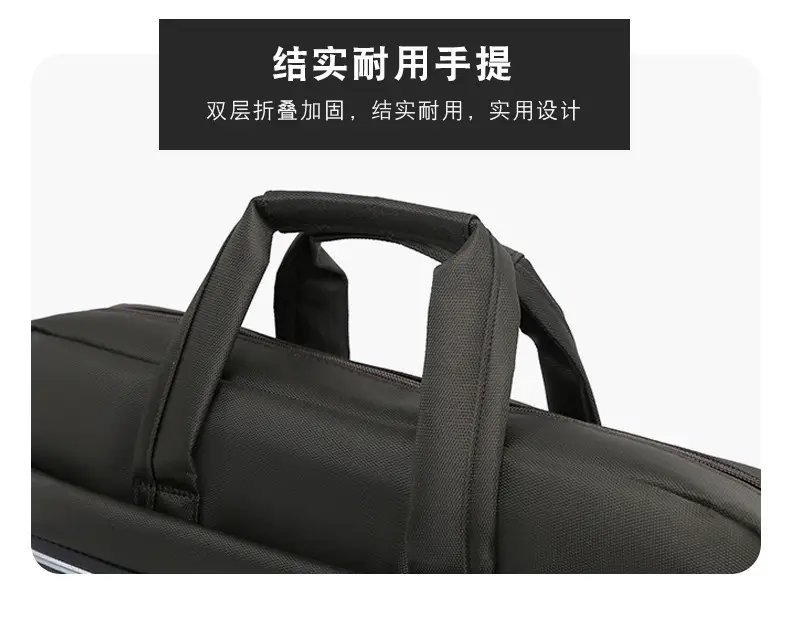 Black Factory Wholesale Business Laptop Bag Shoulder Commuter — feature 14