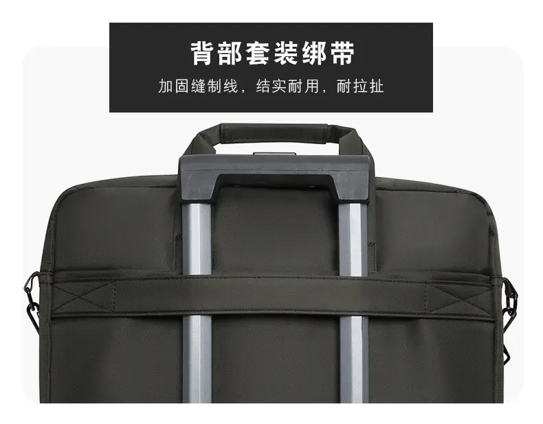 Black Factory Wholesale Business Laptop Bag Shoulder Commuter — feature 17