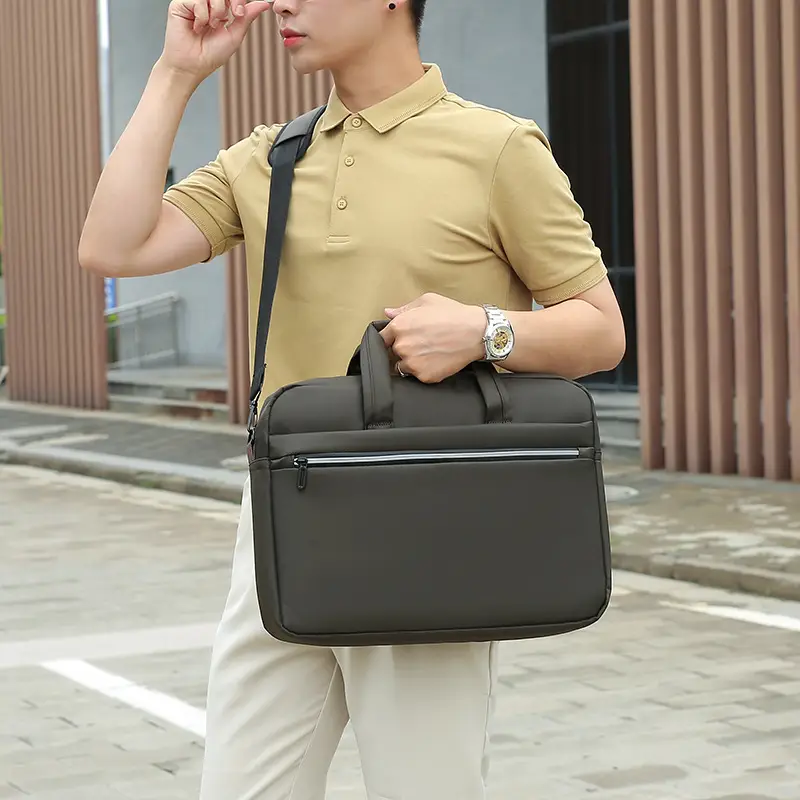 Black Factory Wholesale Business Laptop Bag Shoulder Commuter - Image 2
