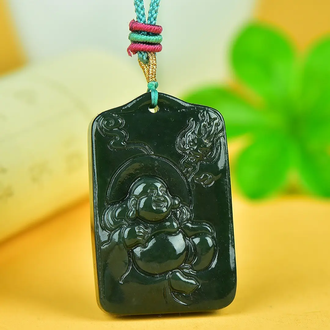 Hetian Jade Buddha Pendant with Buddhist Design - Image 3