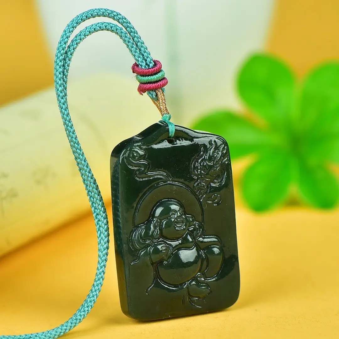Hetian Jade Buddha Pendant with Buddhist Design - Image 4