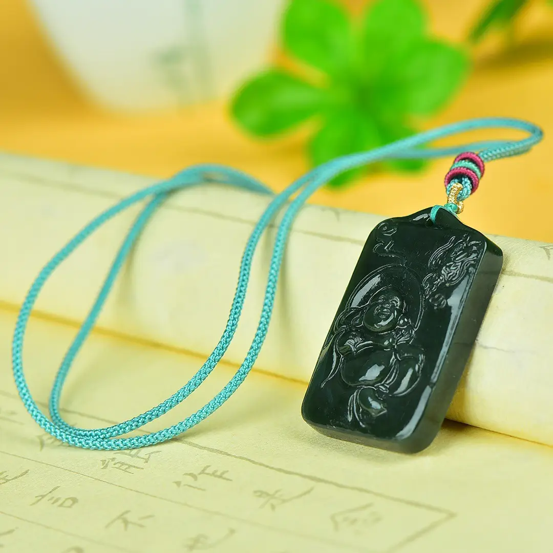 Hetian Jade Buddha Pendant with Buddhist Design - Image 5