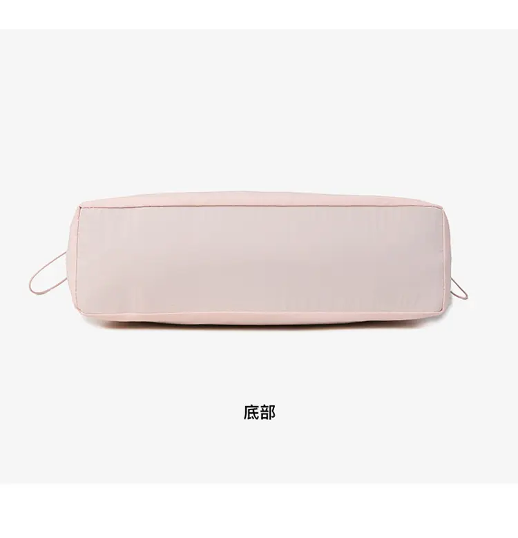 Waterproof Nylon Shoulder Bag Large Capacity Pink — feature 10