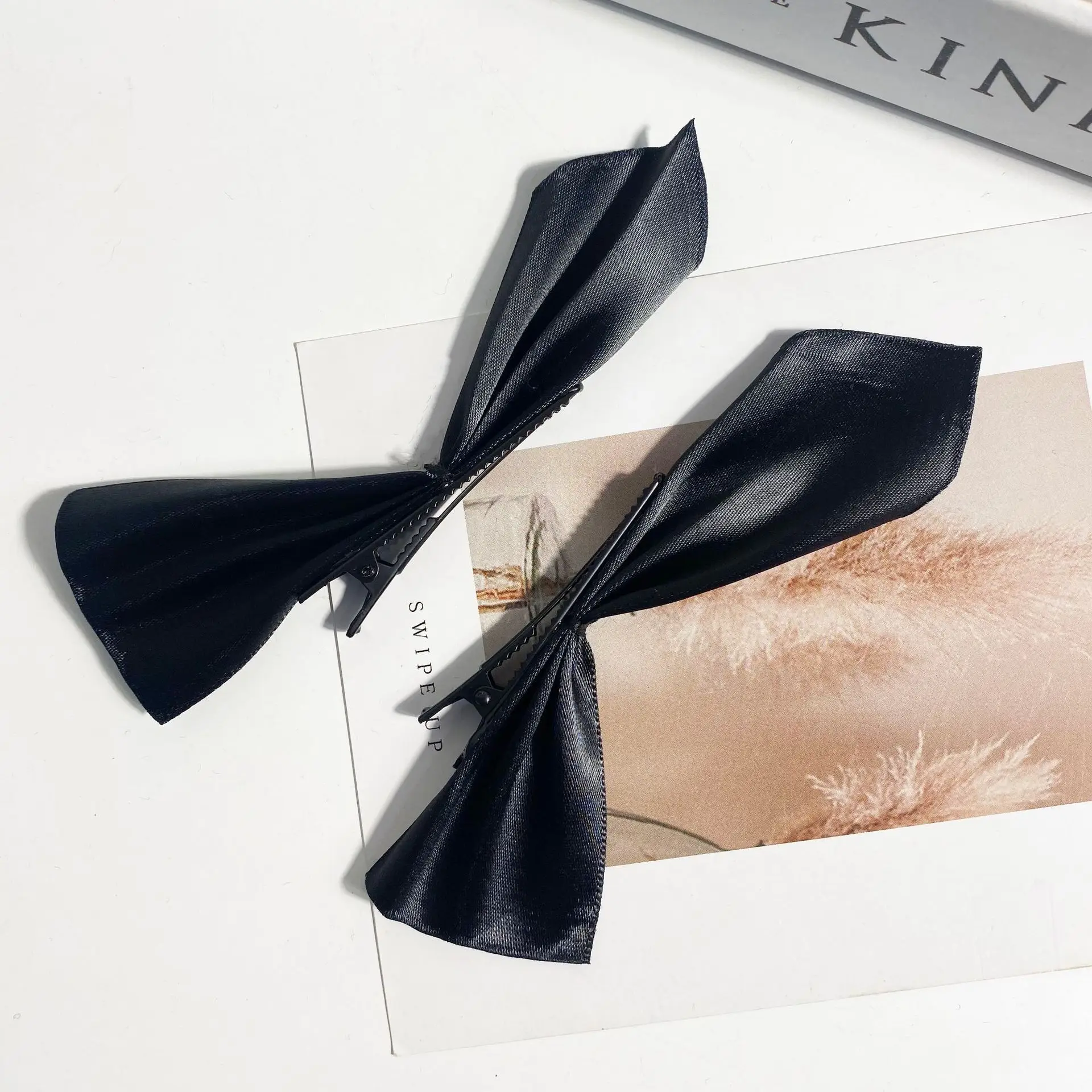 Korean Style Bow Hairpin with French Retro Design - Image 5