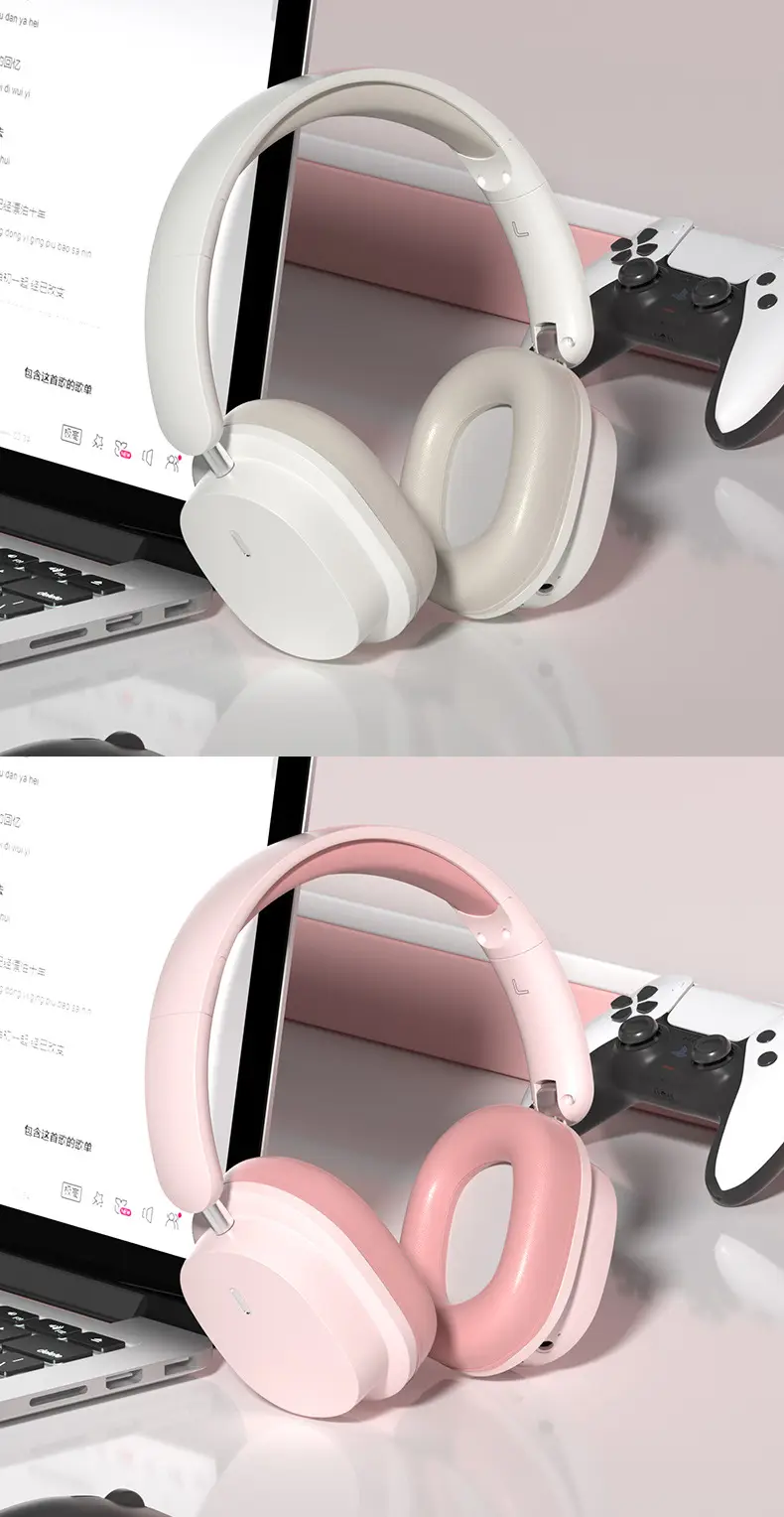 Pink Noise-Red Bluetooth Headset with 3.5mm Cable — feature 20