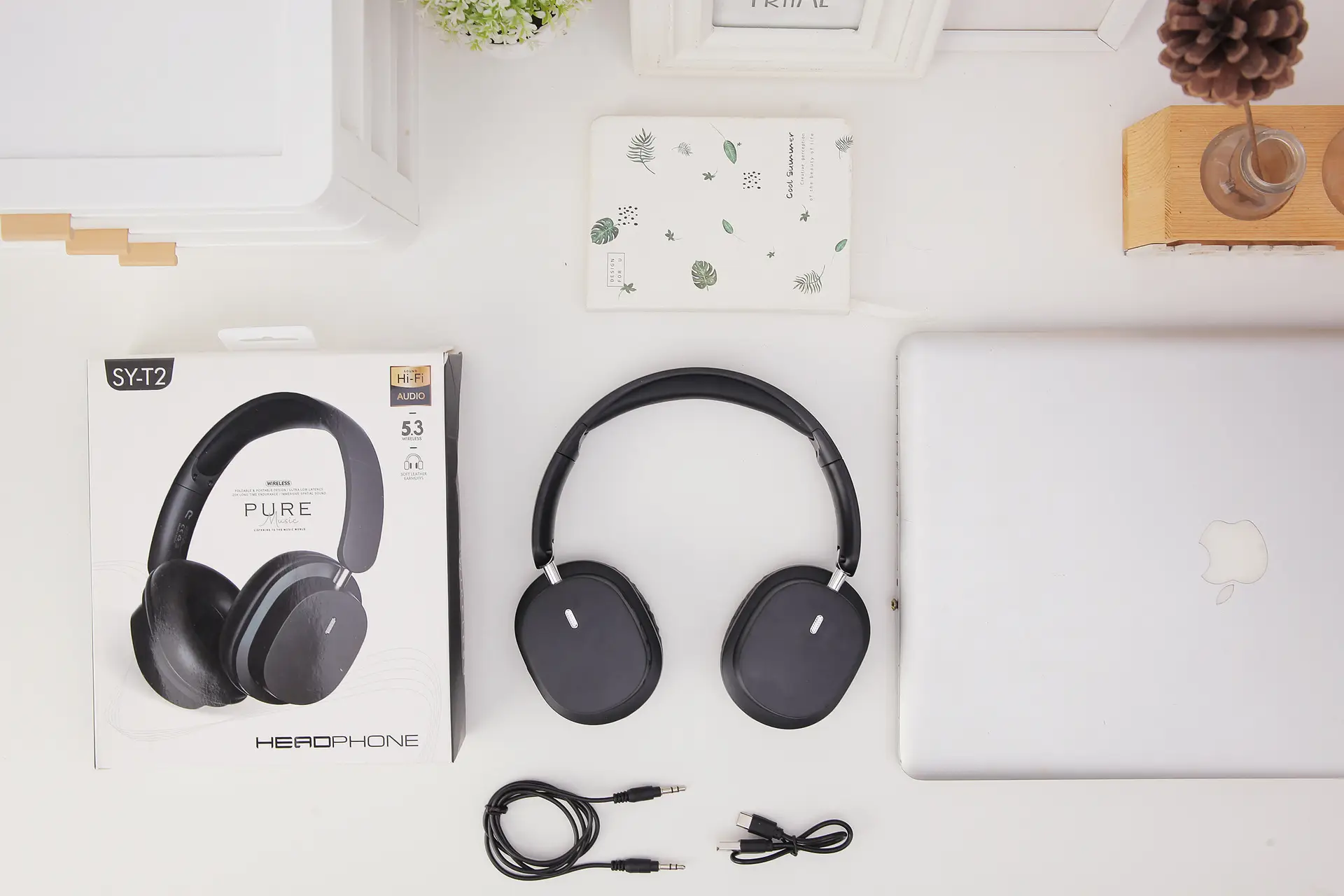 Pink Noise-Red Bluetooth Headset with 3.5mm Cable — feature 30